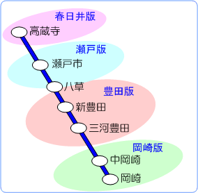 愛知環状鉄道簡略路線図