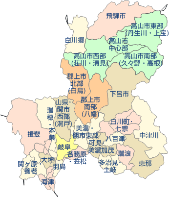 路線図ドットコム 岐阜県の路線図目次