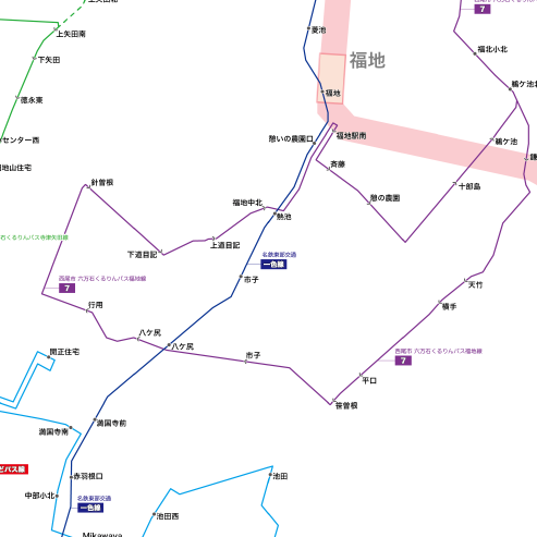 路線図ドットコム 愛知県 西尾市 六万石くるりんバス 路線図 路線図ドットコム 愛知県 西尾市 六万石くるりんバス 路線図