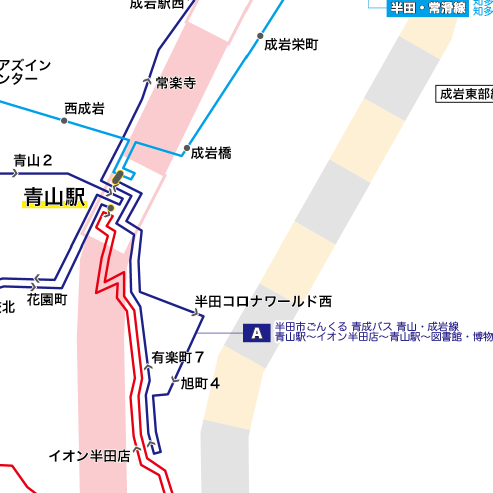 路線図ドットコム 愛知県 武豊町コミュニティバス ゆめころん 路線図