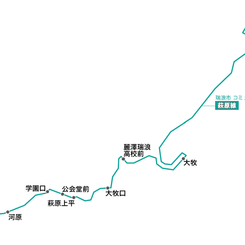 路線図ドットコム 岐阜県 瑞浪市コミュニティバス路線図 路線図ドットコム 岐阜県 瑞浪市コミュニティバス路線図