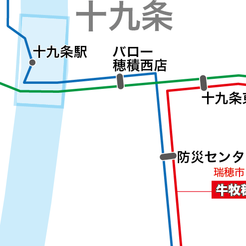 路線図ドットコム 岐阜県 瑞穂市コミュニティバス みずほバス 路線図