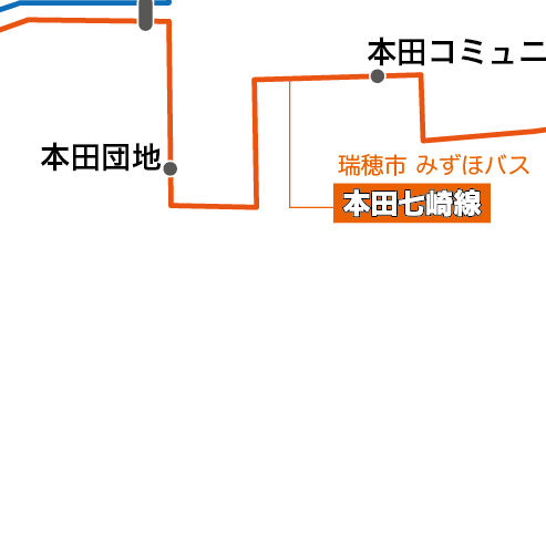 路線図ドットコム 岐阜県 瑞穂市コミュニティバス みずほバス 路線図