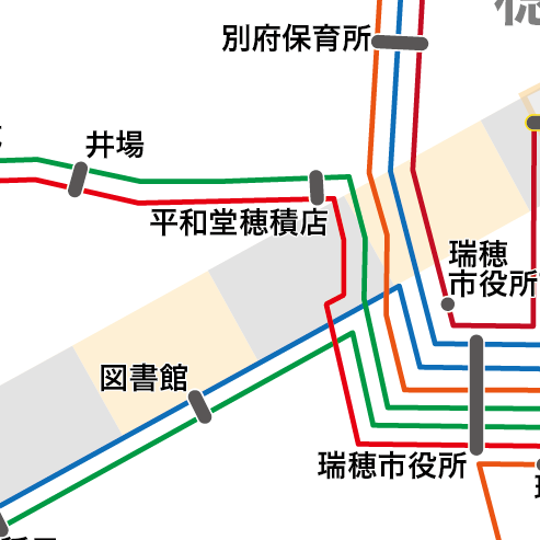 路線図ドットコム 岐阜県 瑞穂市コミュニティバス みずほバス 路線図