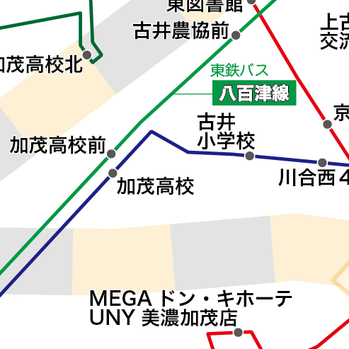 路線図ドットコム 岐阜県 美濃加茂市コミュニティバス あい愛バス 路線図 路線図ドットコム 岐阜県 美濃加茂市コミュニティバス あい愛バス 路線図
