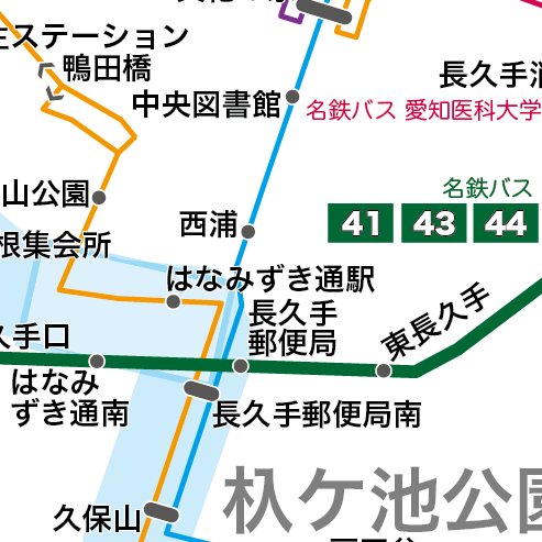 路線図ドットコム 愛知県 長久手市 ｎ バス 路線図
