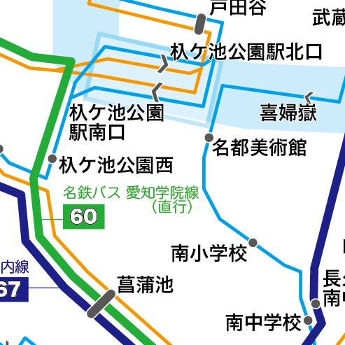 路線図ドットコム 愛知県 長久手市 ｎ バス 路線図