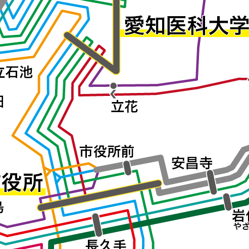 路線図ドットコム 愛知県 長久手市 ｎ バス 路線図